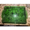 Image 1 : Gorgeous Vintage Emerald Green Art Deco Vanity Tray