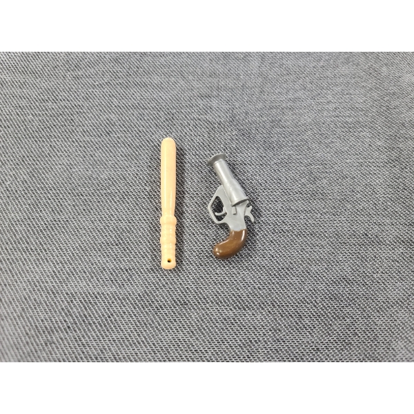 Vintage 1960's Gi Joe Action Figure Accessories - 1964 Billy Club & 1969 Flare Gun