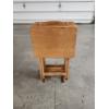 Image 2 : Set of 4 Wood Folding TV Tray Tables with Stand