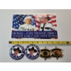 Image 7 : Collectible Boss Hogg & Sheriff Rosco P. Coltrane Dukes of Hazzard Signed Poster, Badges, & Pins