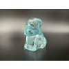 Image 3 : Degenhart Dogs - Ice Blue - Adorable Uranium Glass Dog Figurine - ~2.5 inches 