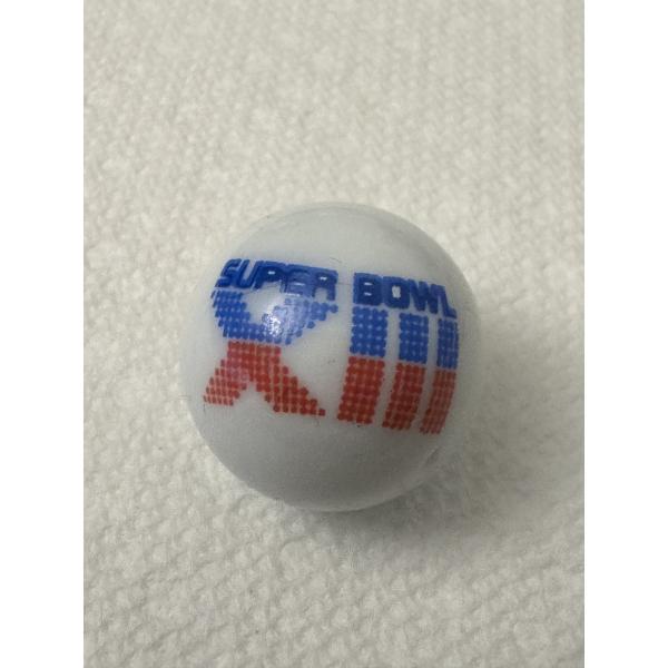 Super Rare Super Bowl 13 One Inch Shooter Marble - Mint Condition