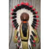 Image 7 : Superb, Rare Native American Chief Statue - Large, Approx 52in Tall  