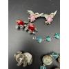 Image 2 : Costume Jewelry in Individual Boxes - Pins - Earrings - Watches - Bracelets - Owls - Birds - Panda