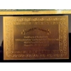 Image 5 : 2 Pcs  U. S. Historic 1863 Pure 24k .999 Replica Gold Foil $100 FLYING EAGLE Legal Tender Large Note