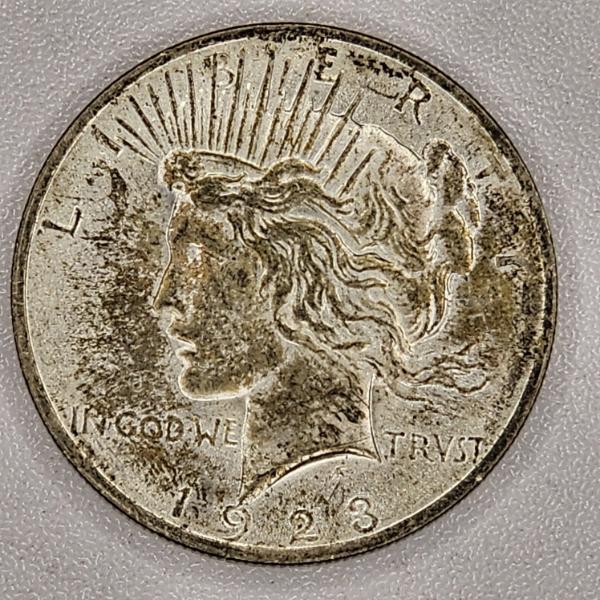 1923 United States Peace 90% Silver Dollar