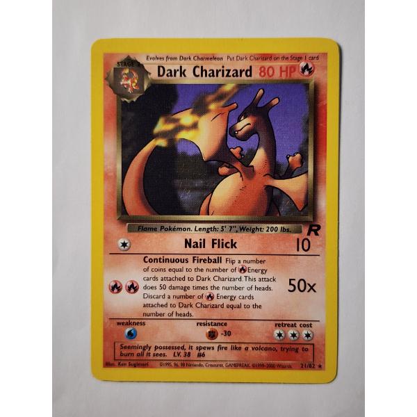 Dark Charizard 21/82 Rare Vintage Pokemon Trading Card