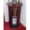 Image 1 : Round Spinning Wood 4 Bin CD DVD Case 30" Tall  x 18" W  Including All Cds - Loaded