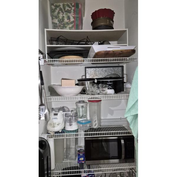 PICKUP IN NORTHFIELD - Complete Contents Of Pantry As Shown (Microwave Excluded) - See Pics 