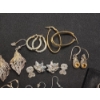 Image 5 : Nice Assortment of Sterling Silver Earrings: Stud, Hoop, Dangle & One Ring - Total Weight: 43.3g