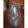 Image 2 : Hand Blown Blenko large Blue Tinted Seedy Glass Pitcher - 13" x 9" - Pontil At Bottom - In Excellent