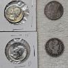 Image 3 : Collection of Vintage 90% Silver US Coins, including both Barber Quarters and Washington Quarters