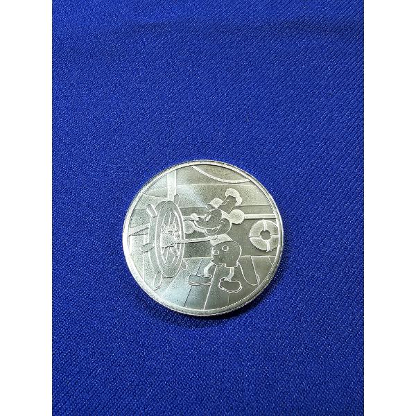 1928 Mickey Mouse Disney "Steamboat Willie" 1 oz .999 Fine Silver Round - Mint Condition