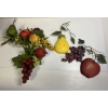 Image 3 : Lots of Kitchen Fruit Decor - Valance - Wall Hanging Basket of Fruit - Metal Fruit Shelf - Tin