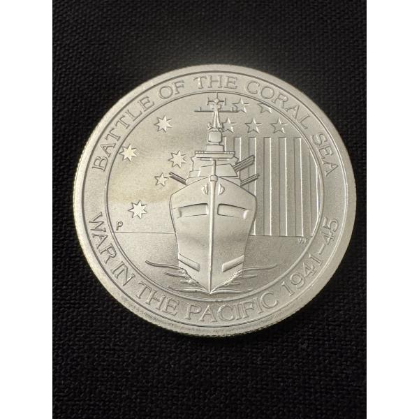 2015 Australia Queen Elizabeth Battle Of the Coral Sea 1/2 Oz .999 Fine Silver Troy Ounce