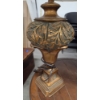 Image 3 : MCM Solid Wood 20''x25'' & 22''x26'' End Tables, 2 Ceramic Matching 33'' Lamps & 32'' Birdcage Lamp 