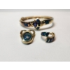 Image 13 : Fantastic Gold Set! 14K Yellow Gold Jewelry With Tanzinite, Mozaic Opal, & Diamonds TW: 47.3g