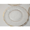 Image 4 : Jeannette Glass Harp 22kt Gold-Plated 7" Plates - Set of 6 Plates