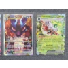 Image 3 : Lot of Three Pokemon Trading Cards - DedenneEX, Lucario VStar & ForretressEX