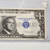 Image 3 : 1996 Novelty Presidential Candidate Bob Dole One Million Dollar Bill Collectible in Holder
