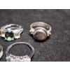 Image 3 : Seven Gorgeous Sterling Silver Rings Ft. Assorted Stones - Weighing Total of 23.4 Grams
