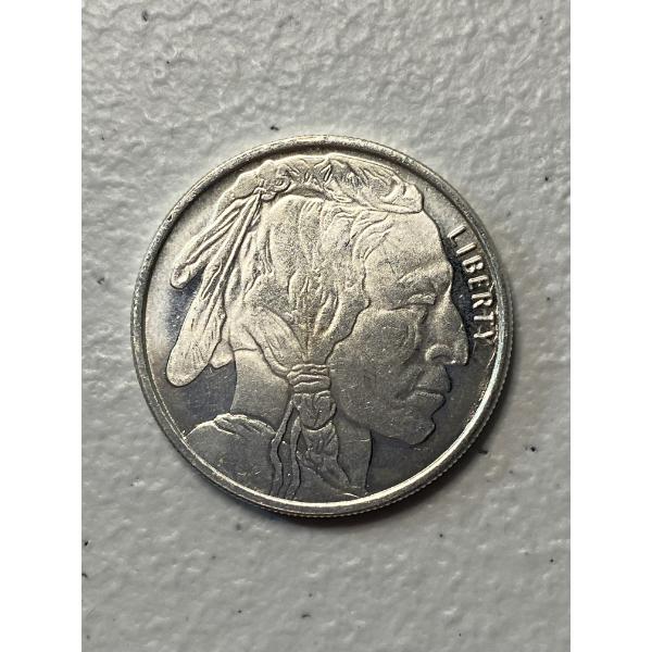 One Half Troy Ounce .999 Fine Silver Buffalo Round