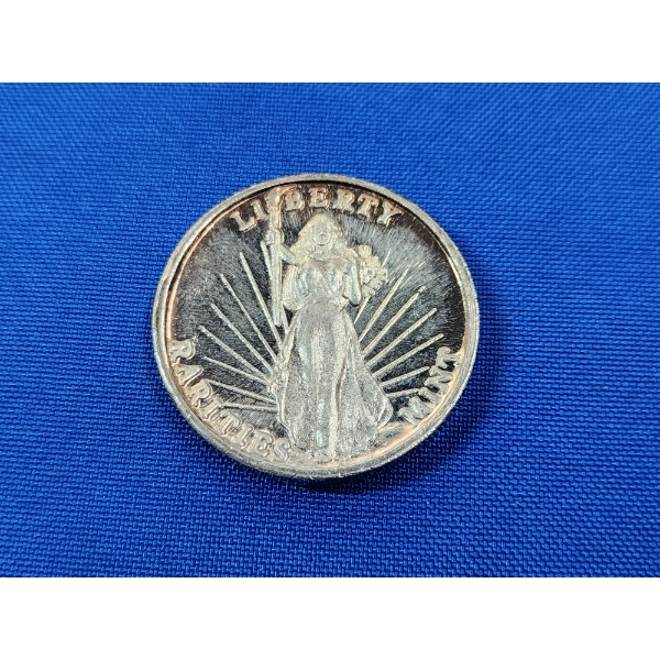 Rarest Mint Liberty 1 Troy oz .999 Fine Silver Round 