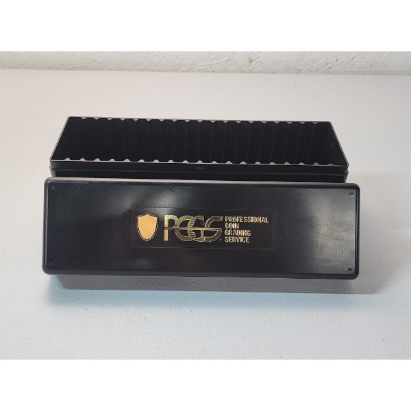Black PCGS Graded Coin Storage Box - Holds 20 Slabs