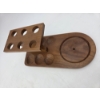 Image 5 : Excellent Vintage Wood Pipe Stand And Three Vintage Wood Pipes