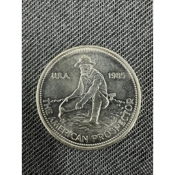 1985 Engelhard American Prospector 1Toz Round - .999 Silver