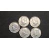 Image 1 : (5) 1968 40% Silver Kennedy Half Dollars - Face Value: $2.50