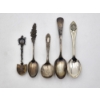 Image 1 : Lot of 5 Assorted Unique Sterling Silver Spoons Total Weight: 80.0g