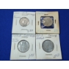 Image 1 : Lot of 4 Assorted Foreign Coins Including Japan and Germany