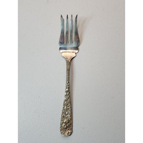Steiff "Rose" Sterling Silver Serving Fork TW: 87.7g