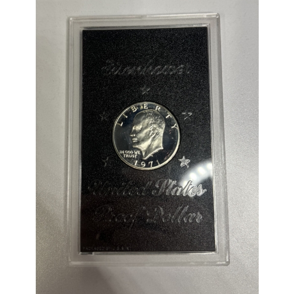 1971 United States 90% Eisenhower Silver Proof Dollar - Incredible Condition 
