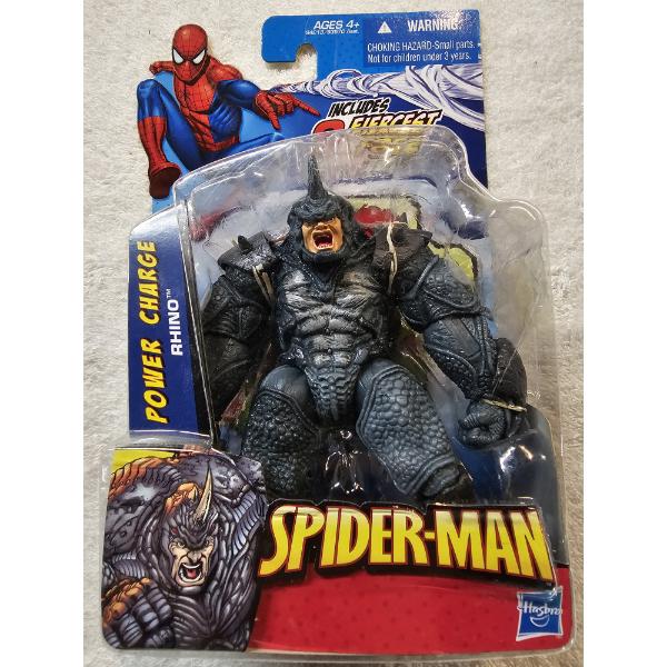 Spiderman - Power Charge Rhino Action Figure with 3 Battle Cards - SEALED/NIB!!!