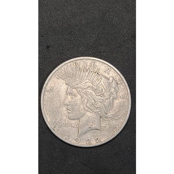 1922-D 90% Silver Peace Dollar