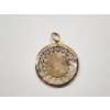 Image 2 : 14K Gold Greek Key Cutout Meander Design Pendant -Total Weight: 1.4g