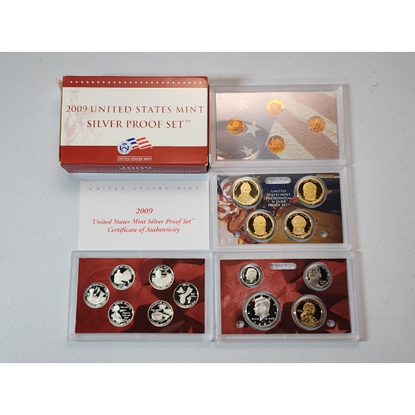 2009 United States Mint Silver Proof Set in Original Packaging w/ CoA