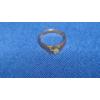 Image 7 : 14K Gold Leaf Carved Stud Back Earrings & 14K Gold Ring With Diamonds - Size 3 - Total Weight: 2.6g