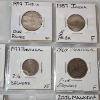Image 9 : Two Binder Pages Filled with Assorted World Coins: Cuba, Argentina, Australia, India, & More!