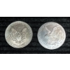 Image 2 : Lot of 2 American Silver 1oz Coins.  2002 and 2023.