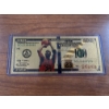 Image 1 : 2009 Michael Jordan .999999 $100 Gold Foil Note In Protective Holder - Mint Condition