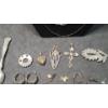 Image 6 : Assorted Sterling Silver Earrings, Necklaces, Brooches & More - Total Weight: 64.1g