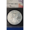 Image 2 : 2020-W NGC First Day Issue MS 70 1 oz Burnished Silver American Eagle Signed By John. M Mercanti