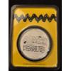 Image 2 : Peanuts Snoopy & Woodstock Halloween One Troy Ounce .999 Fine Silver - Mint Condition