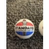 Image 2 : 3 - Vintage Gas & Oil Advertising One Inch Shooter Marbles - Sunoco, Iso-Vis & Standard Oil