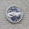 Image 1 : "The Great State of Florida" Gator 1 Gram .999 Fine Silver Bullion Round