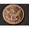 Image 4 : Tyrannosaurus Rex Dinosaur 1 Oz .999 Fine Copper Round 
