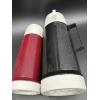 Image 2 : 2 Vintage Thermoses with lids - red & black - for hot & cold beverages